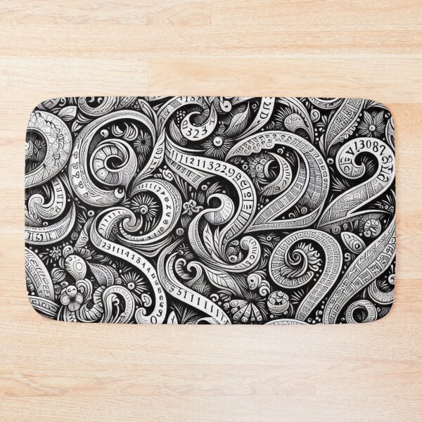 Item preview, Textured Numerical Symphony Fabric designed and sold by Rui Fernandes.