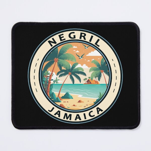 Item preview, Negril Jamaica Hut Badge designed and sold by KrisSidDesigns.