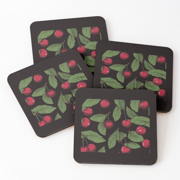 Item preview, Cherries with leaves ,cute nature ,fresh fruit,garden , designed and sold by kozlebozle007.