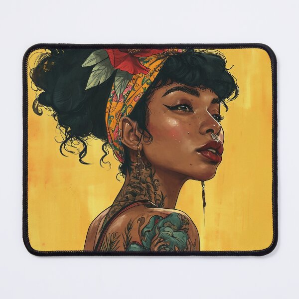 Item preview, Beautiful Exotic Woman in Bandanna designed and sold by artlife709.