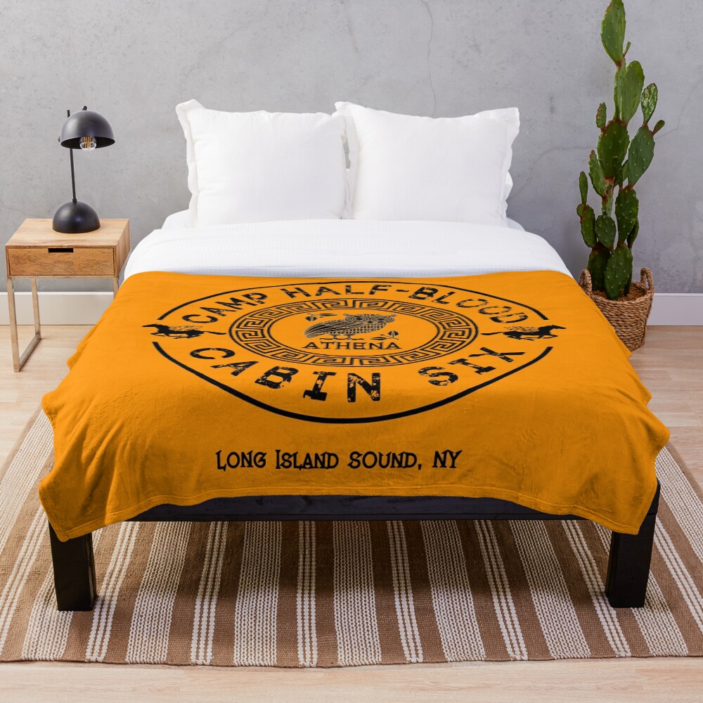 Cabin Six - Athena - Percy Jackson - Camp Half-Blood - Throw Blanket