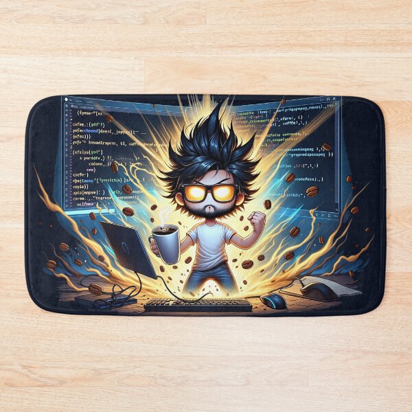 Item preview, Midnight Brew: A Programmer's Code Rush designed and sold by TuringTacoTales.