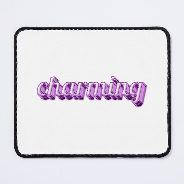 Item preview,   ' charming ' Pink Text Effect: Expressive Terms of Affection | Nickname designed and sold by Digital Mindscape.