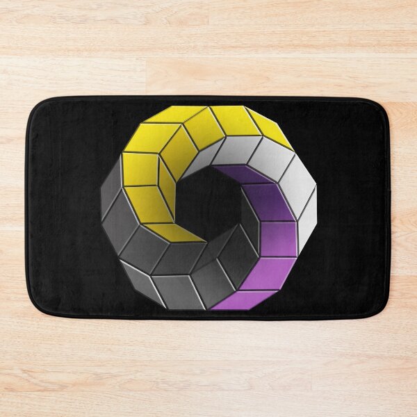Item preview, Great Wave Twist Geometric Non Binary Pride designed and sold by TheirChoice.