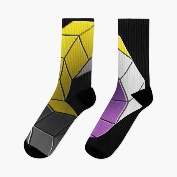 Item preview, Great Wave Twist Geometric Non Binary Pride designed and sold by TheirChoice.