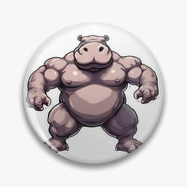 Item preview, Swole hippo designed and sold by 4estheticShop.
