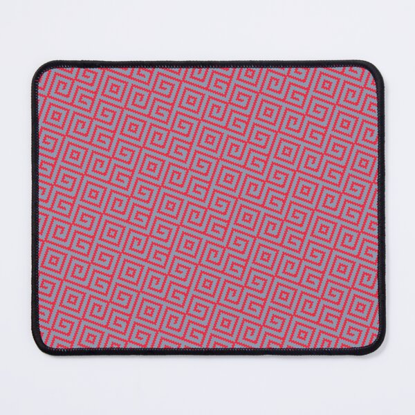 Item preview, Red & Grey Jagged Line Curls Infinite Endless Design designed and sold by Alchemy-A-La-G.