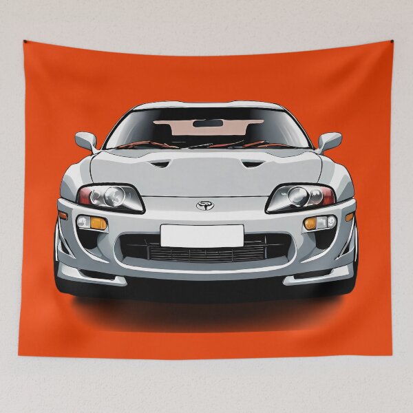Item preview, Toyota Supra White Drawing designed and sold by DecarYourself.