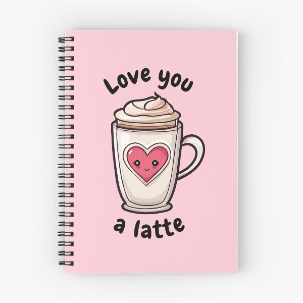 Item preview, Love You A Latte Valentine's Day designed and sold by PixelsNonstop.