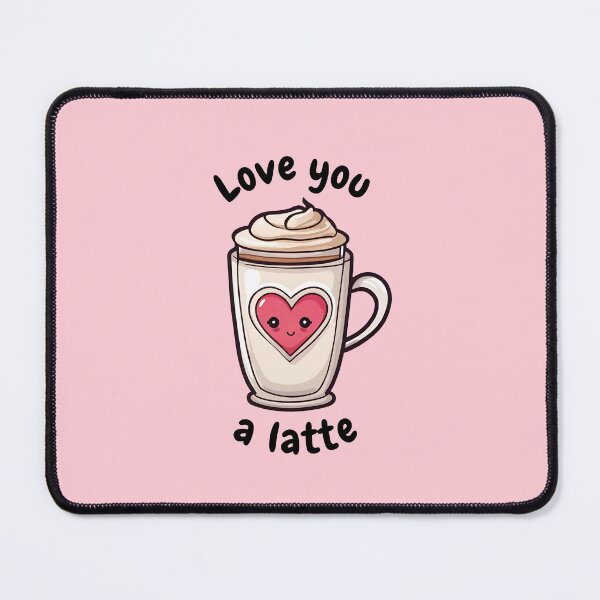 Artikelvorschau, Ich liebe dich, einen Latte zum Valentinstag entworfen und verkauft von PixelsNonstop.