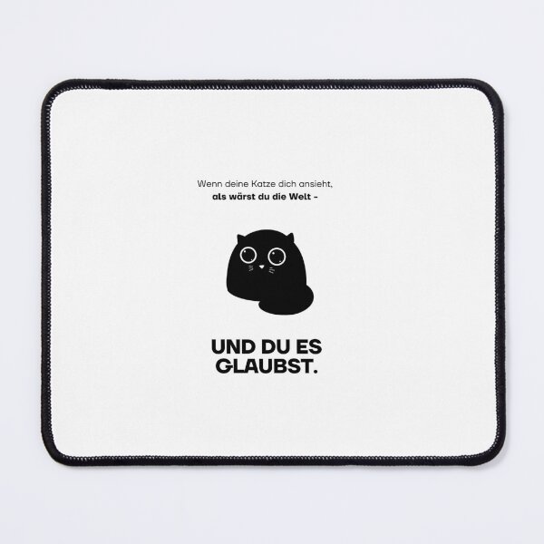 Item preview, Wenn deine Katze dich ansieht, als wärst du die Welt – und du es glaubst | Heartwarming Cat Design designed and sold by RM-Journey.