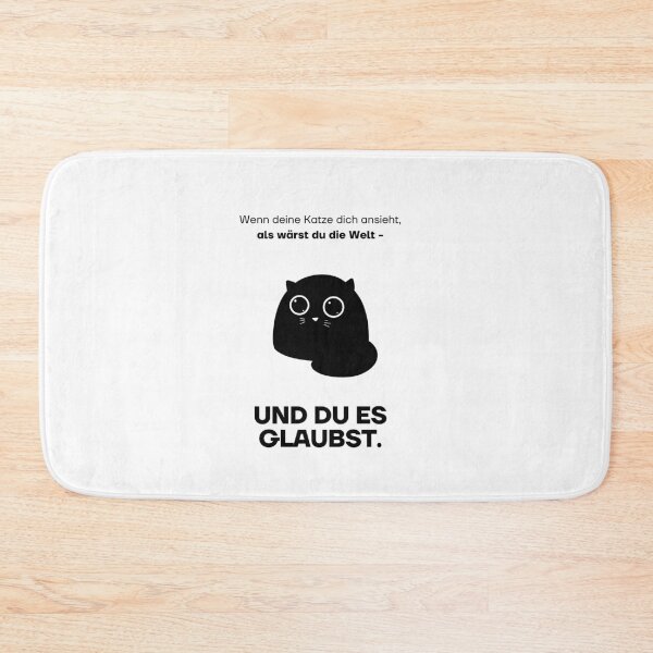 Item preview, Wenn deine Katze dich ansieht, als wärst du die Welt – und du es glaubst | Heartwarming Cat Design designed and sold by RM-Journey.