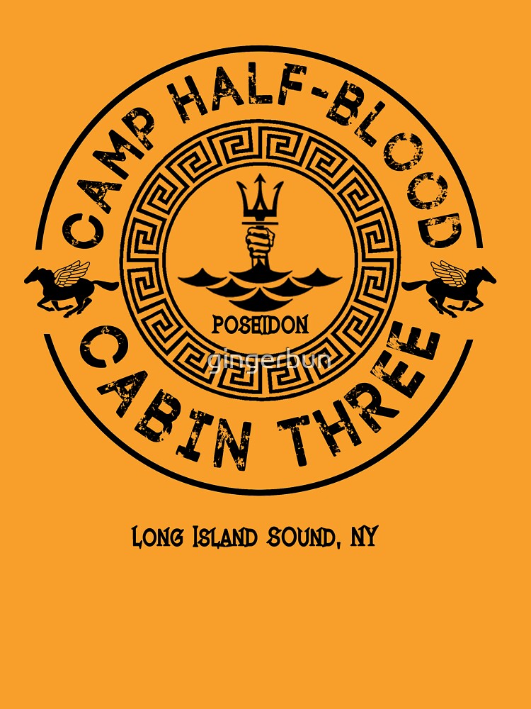 "Percy Jackson Camp HalfBlood Cabin Three Poseidon" Tshirt by