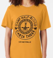 Percy Jackson - Camp Half-Blood - Cabin Three - Poseidon Slim Fit T-Shirt
