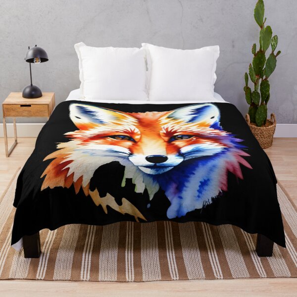 Item preview, Vibrant Watercolor Fox designed and sold by worldofwhisper.