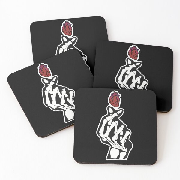 Item preview, Spooky Finger Heart : Cute & Creepy K-Pop Vibes designed and sold by Beetle and Thread.