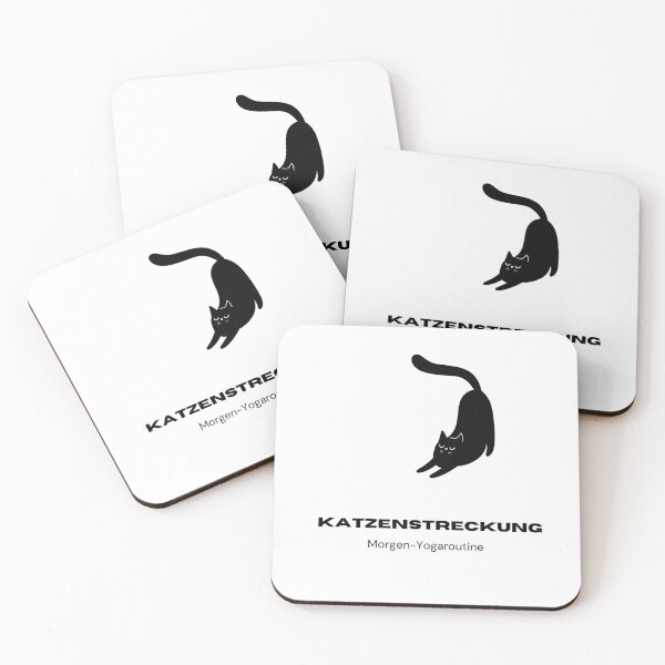 Item preview, Katzenstreckung - Morgen-Yogaroutine  | Yoga Cat Design designed and sold by RM-Journey.