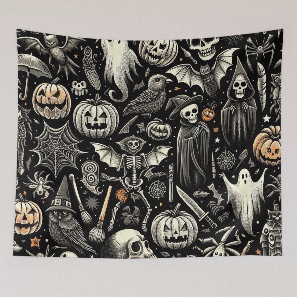 Item preview, Halloween Haunts Fabric Collection designed and sold by Rui Fernandes.