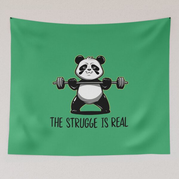 Item preview, Panda The Struggle is Real Gym Workout Lover Gift designed and sold by Mr-wow.