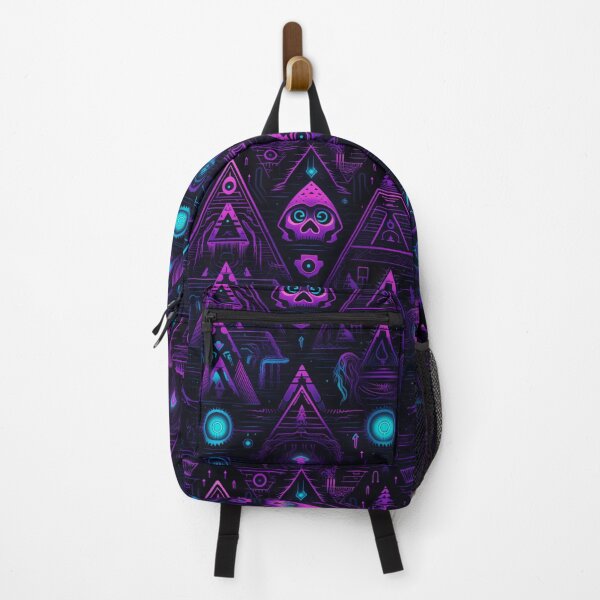 Item preview, Abyss synthwave cyberpunk pattern designed and sold by GlitchGrotesque.