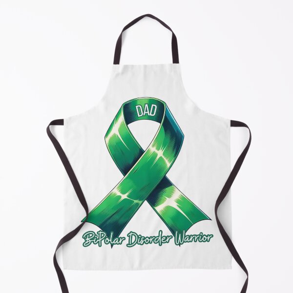 Item preview, BiPolar Disorder Warrior Dad Green Ribbon Mental Health designed and sold by kylmllr101684.