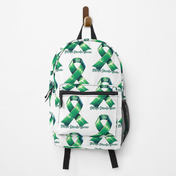 Item preview, BiPolar Disorder Warrior Dad Green Ribbon Mental Health designed and sold by kylmllr101684.