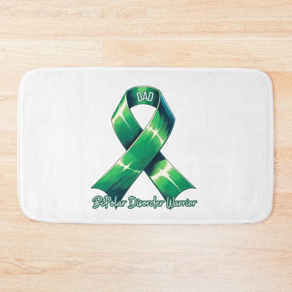 Item preview, BiPolar Disorder Warrior Dad Green Ribbon Mental Health designed and sold by kylmllr101684.