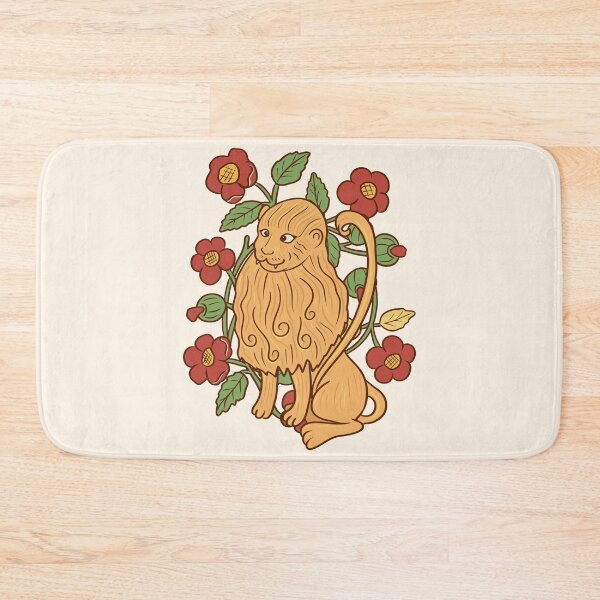 Item preview, Cute Medieval Lion Colorful Drawing designed and sold by MariOyama.