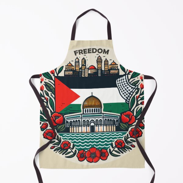 Item preview, Palestine Flag Dome of The Rock Al Aqsa Olives Poppy Flowers designed and sold by Slice Of Seed.