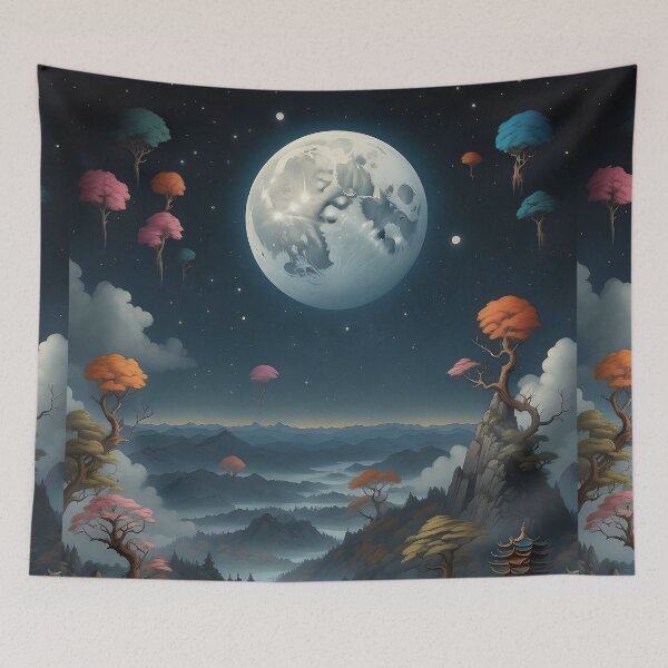 Item preview, Moonlit Sanctuary: Mystical Journey Through an Eastern Fantasy designed and sold by ArtComixHaven.
