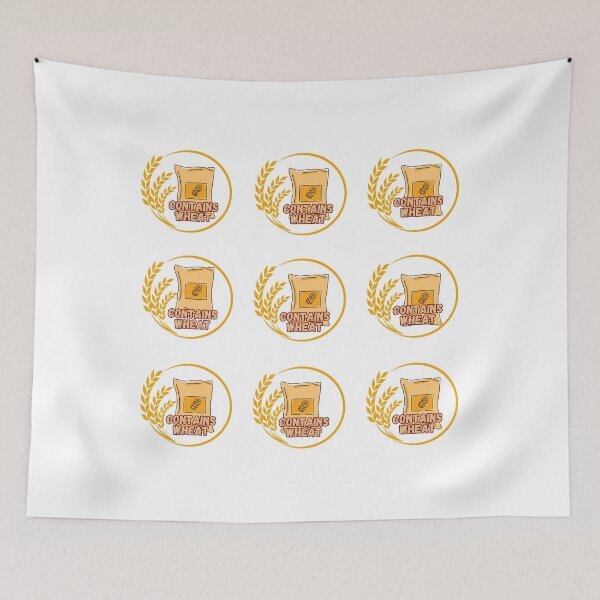Item preview, Contains wheat, wheat sack and wheat illustration labels pack designed and sold by BritishDelights.