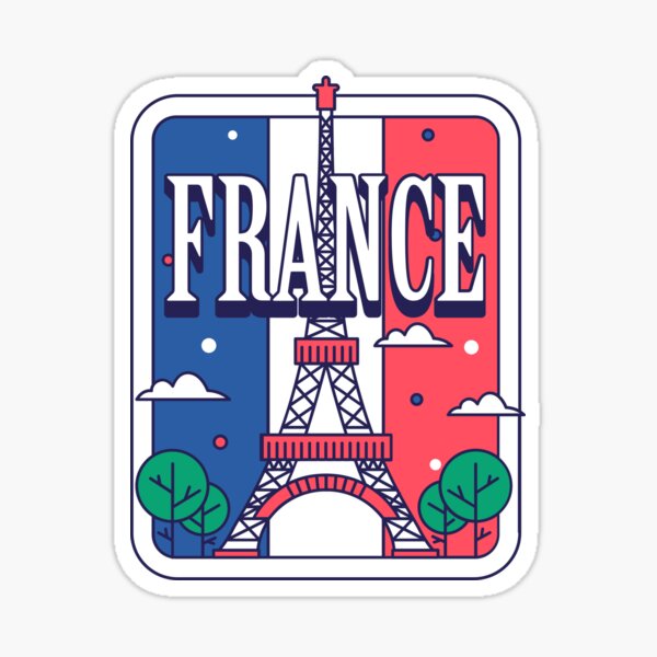 Artikel-Vorschau von Frankreich-Design, designt und verkauft von InfiniteSticker.