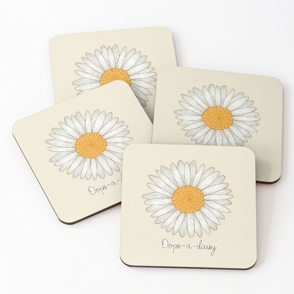 Item preview, Floral daisy oops-a-daisy digital drawing designed and sold by Beardraws18.