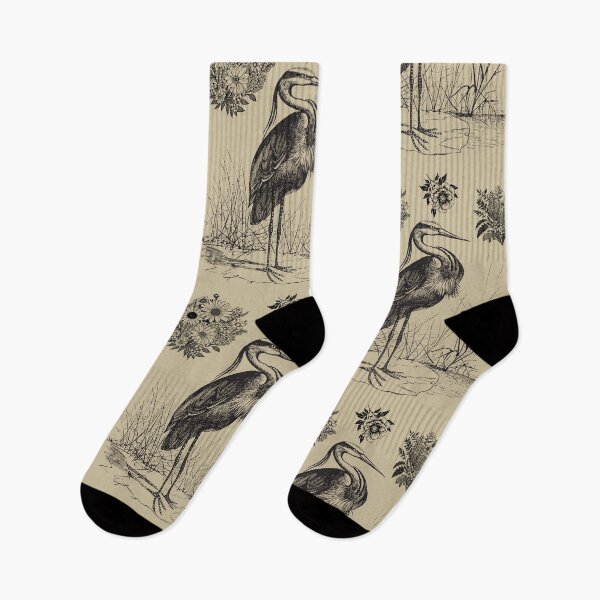 Item preview, Wetland Bird Vintage Black Line Drawing Design designed and sold by EarthArtDesigns.