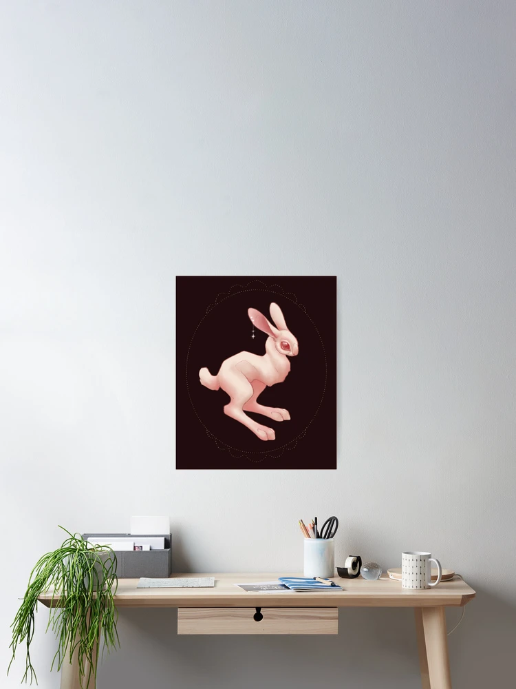 Thumbnail 2 of 3, Poster, White Rabbit designed and sold by HuntingForTeeth.