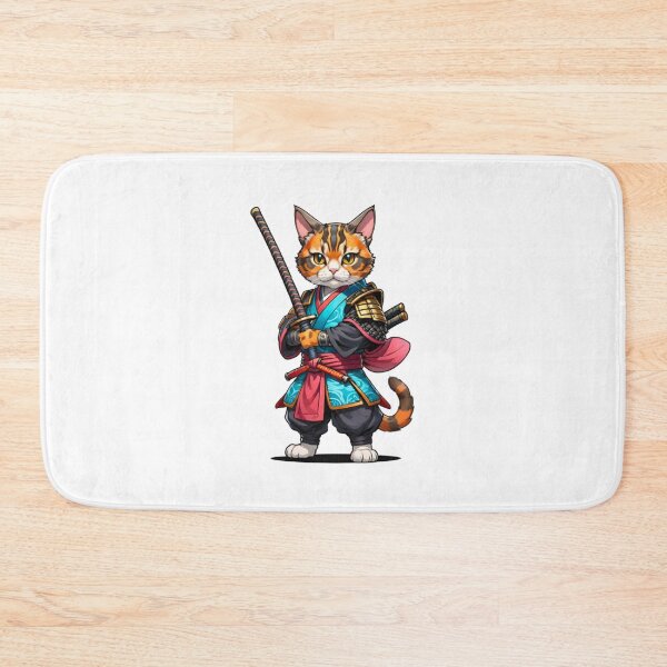 Item preview, Cat tortie samurai designed and sold by KorArtStudio.