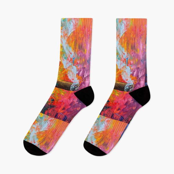 Item preview, Expressive Intensity- A Man's Vivid Journey into Cigar's Chromatic Slow Burn Generative AI designed and sold by OlfactoART Studio.