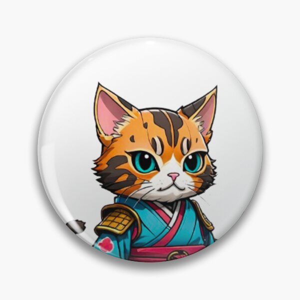 Item preview, Cute cat tortie samurai designed and sold by KorArtStudio.