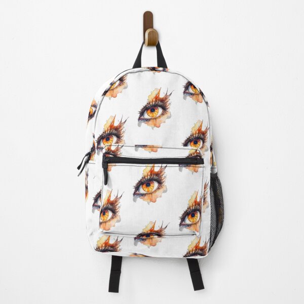 Item preview, Visionary Gaze: Abstract Monochromatic Orange Eye designed and sold by MillennialVibe.