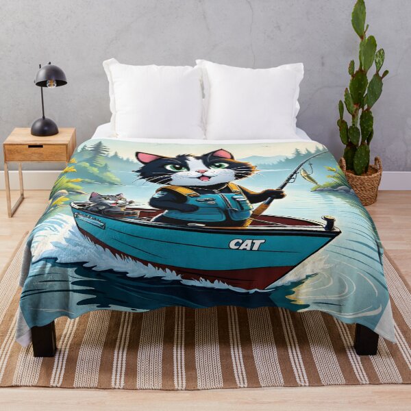 Item preview, Fishing Kitty designed and sold by Raging Woody Designs.