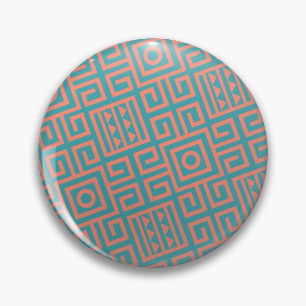 Item preview, Green & Orange Varying Tribal Symbols Sequence Endless Design designed and sold by Alchemy-A-La-G.