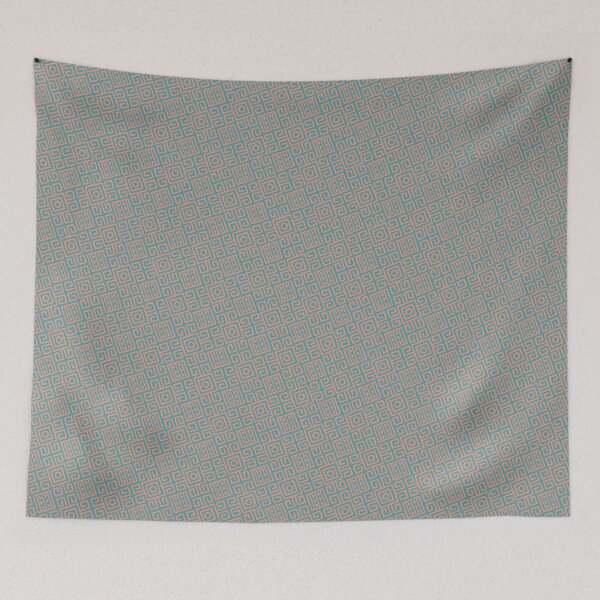 Item preview, Green & Orange Varying Tribal Symbols Sequence Endless Design designed and sold by Alchemy-A-La-G.