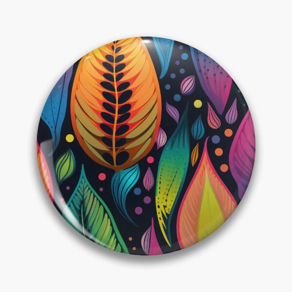Item preview, Vibrant Veins: Rainbow Leaf Art designed and sold by pooshda.