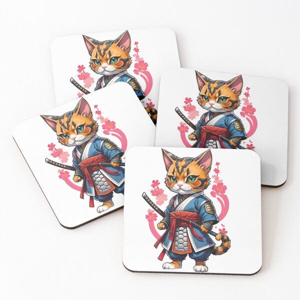 Item preview, Cool cat mom tortie samurai designed and sold by KorArtStudio.