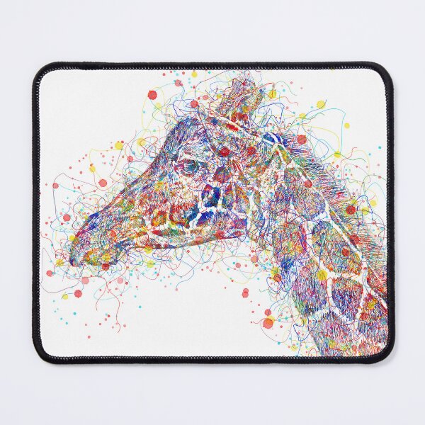 Item preview, giraffe watercolor lines art designed and sold by berwies-artwork.