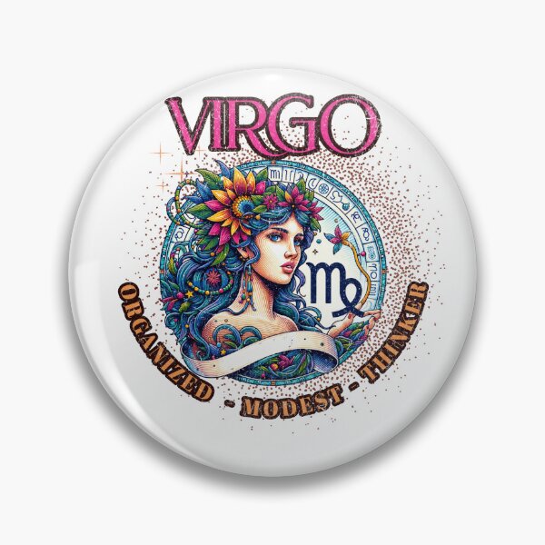 Item preview, Virgo Horoscope : Organized, Modest & Thinker designed and sold by AnalajiaDesigns.