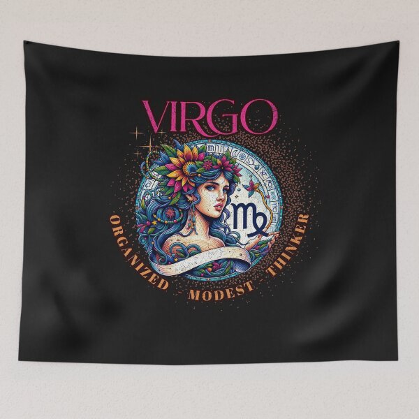 Item preview, Virgo Horoscope : Organized, Modest & Thinker designed and sold by AnalajiaDesigns.