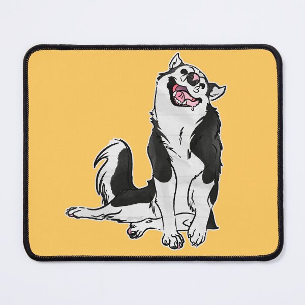 Item preview, Dopey Black Alaskan Malamute designed and sold by Sparklepupfaeri.
