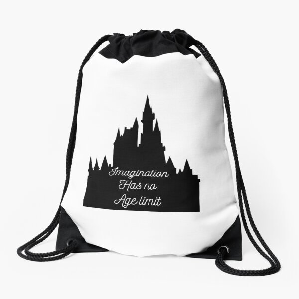 Imagination has no age limit Drawstring Bag