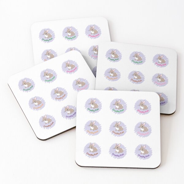 Item preview, cute brown bunny cruelty free illustration labels pack designed and sold by BritishDelights.